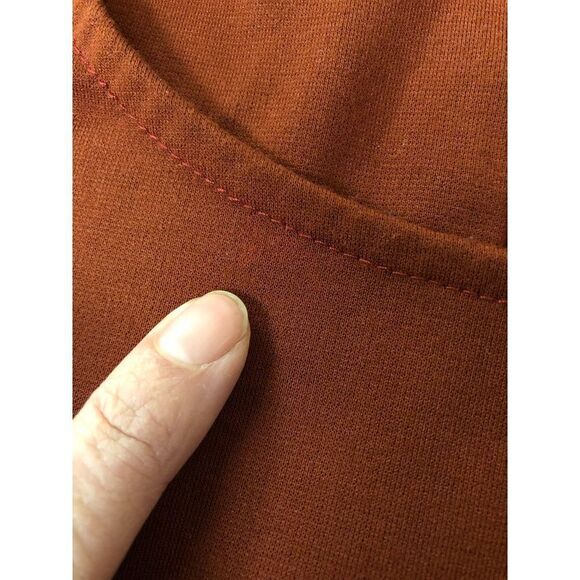 Only Burnt Umber (Red/Brown) 3/4 Sleeve Mini Dress Sz L / XL - Picture 6 of 6